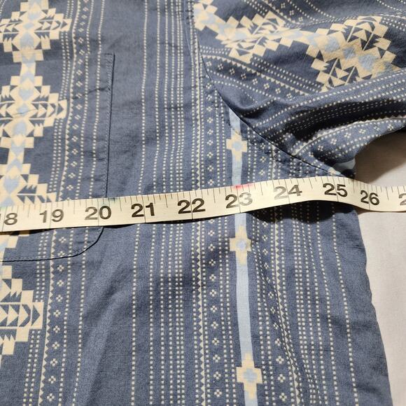 Pendleton Men's Short Sleeve Aloha Stripe Button Up Shirt Size XXL Woven Cotton - Picture 4 of 6